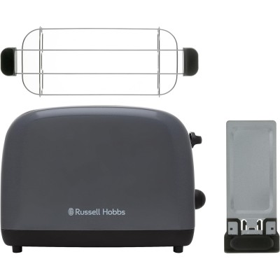 Тостер Russell Hobbs Colours Plus 1600Вт, підігрів, розморожування, метал., сірий (26552-56) Тостер Russell Hobbs Colours Plus 1600Вт, підігрів, розморожування, метал., сірий (26552-56)