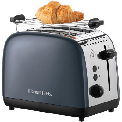 Тостер Russell Hobbs Colours Plus 1600Вт, підігрів, розморожування, метал., сірий (26552-56) Тостер Russell Hobbs Colours Plus 1600Вт, підігрів, розморожування, метал., сірий (26552-56)