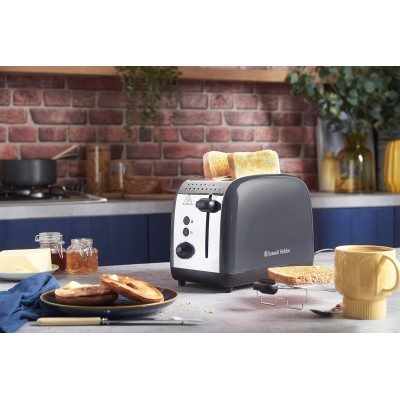 Тостер Russell Hobbs Colours Plus 1600Вт, підігрів, розморожування, метал., сірий (26552-56) Тостер Russell Hobbs Colours Plus 1600Вт, підігрів, розморожування, метал., сірий (26552-56)