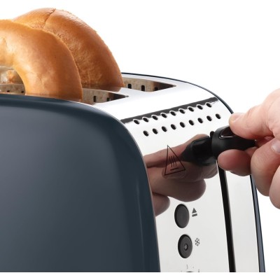 Тостер Russell Hobbs Colours Plus 1600Вт, підігрів, розморожування, метал., сірий (26552-56) Тостер Russell Hobbs Colours Plus 1600Вт, підігрів, розморожування, метал., сірий (26552-56)