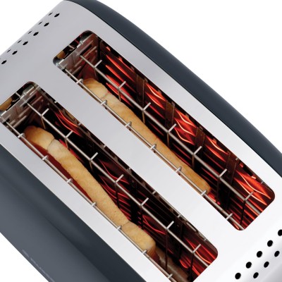 Тостер Russell Hobbs Colours Plus 1600Вт, підігрів, розморожування, метал., сірий (26552-56) Тостер Russell Hobbs Colours Plus 1600Вт, підігрів, розморожування, метал., сірий (26552-56)