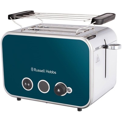 Тостер Russell Hobbs Distinctions 2-Slice 1670Вт, підігрів, розморожування, пластик, синій (26431-56) Тостер Russell Hobbs Distinctions 2-Slice 1670Вт, підігрів, розморожування, пластик, синій (26431-56)