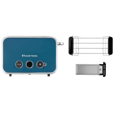 Тостер Russell Hobbs Distinctions 2-Slice 1670Вт, підігрів, розморожування, пластик, синій (26431-56) Тостер Russell Hobbs Distinctions 2-Slice 1670Вт, підігрів, розморожування, пластик, синій (26431-56)