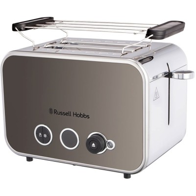 Тостер Russell Hobbs Distinctions 2-Slice 1670Вт, підігрів, розморожування, пластик, сріблясто-сірий (26432-56)