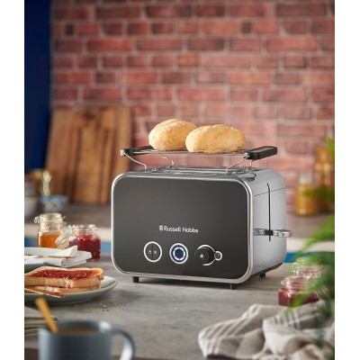 Тостер Russell Hobbs Distinctions 2-Slice 1670Вт, підігрів, розморожування, пластик, чорний (26430-56) Тостер Russell Hobbs Distinctions 2-Slice 1670Вт, підігрів, розморожування, пластик, чорний (26430-56)