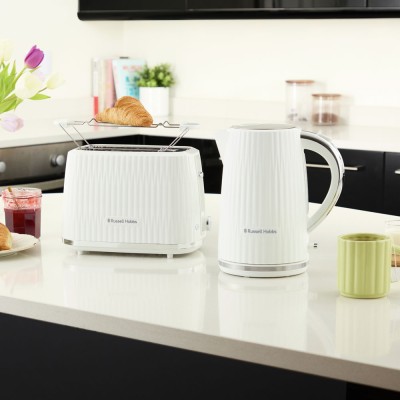 Тостер Russell Hobbs Eden 800Вт, пластик, підігрів,разморозка, білий (27370-56) Тостер Russell Hobbs Eden 800Вт, пластик, підігрів,разморозка, білий (27370-56)