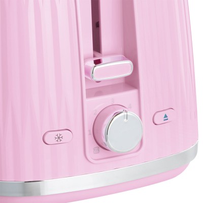 Тостер Russell Hobbs Eden 800Вт, пластик, підігрів,разморозка, малиновий (27372-56) Тостер Russell Hobbs Eden 800Вт, пластик, підігрів,разморозка, малиновий (27372-56)