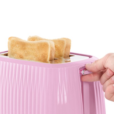 Тостер Russell Hobbs Eden 800Вт, пластик, підігрів,разморозка, малиновий (27372-56) Тостер Russell Hobbs Eden 800Вт, пластик, підігрів,разморозка, малиновий (27372-56)