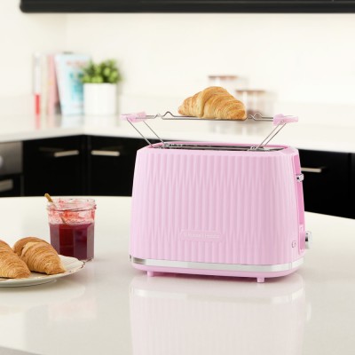 Тостер Russell Hobbs Eden 800Вт, пластик, підігрів,разморозка, малиновий (27372-56) Тостер Russell Hobbs Eden 800Вт, пластик, підігрів,разморозка, малиновий (27372-56)