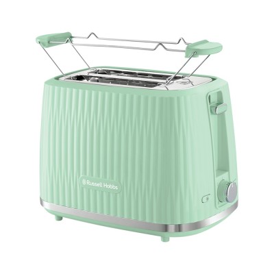 Тостер Russell Hobbs Eden 800Вт, пластик, підігрів,разморозка, фісташковий (27374-56) Тостер Russell Hobbs Eden 800Вт, пластик, підігрів,разморозка, фісташковий (27374-56)