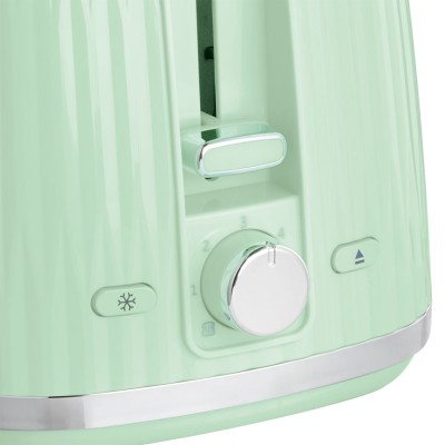 Тостер Russell Hobbs Eden 800Вт, пластик, підігрів,разморозка, фісташковий (27374-56) Тостер Russell Hobbs Eden 800Вт, пластик, підігрів,разморозка, фісташковий (27374-56)