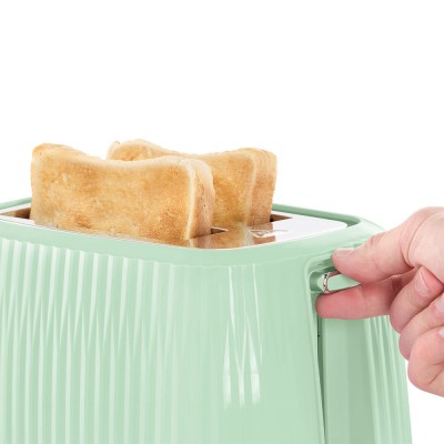 Тостер Russell Hobbs Eden 800Вт, пластик, підігрів,разморозка, фісташковий (27374-56) Тостер Russell Hobbs Eden 800Вт, пластик, підігрів,разморозка, фісташковий (27374-56)