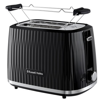 Тостер Russell Hobbs Eden 800Вт, пластик, підігрів,разморозка, чорний (27371-56) Тостер Russell Hobbs Eden 800Вт, пластик, підігрів,разморозка, чорний (27371-56)