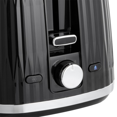 Тостер Russell Hobbs Eden 800Вт, пластик, підігрів,разморозка, чорний (27371-56) Тостер Russell Hobbs Eden 800Вт, пластик, підігрів,разморозка, чорний (27371-56)