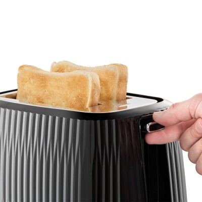 Тостер Russell Hobbs Eden 800Вт, пластик, підігрів,разморозка, чорний (27371-56) Тостер Russell Hobbs Eden 800Вт, пластик, підігрів,разморозка, чорний (27371-56)