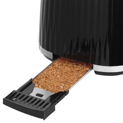 Тостер Russell Hobbs Eden 800Вт, пластик, підігрів,разморозка, чорний (27371-56) Тостер Russell Hobbs Eden 800Вт, пластик, підігрів,разморозка, чорний (27371-56)