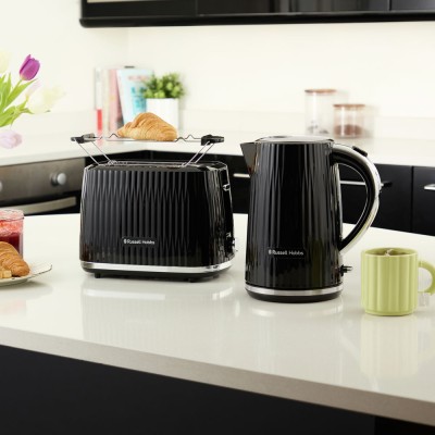 Тостер Russell Hobbs Eden 800Вт, пластик, підігрів,разморозка, чорний (27371-56) Тостер Russell Hobbs Eden 800Вт, пластик, підігрів,разморозка, чорний (27371-56)