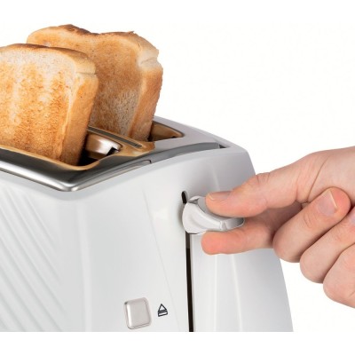 Тостер Russell Hobbs GrooWe 2 Slice 850Вт, підігрів, розморож., пластик, білий (26391-56) Тостер Russell Hobbs GrooWe 2 Slice 850Вт, підігрів, розморож., пластик, білий (26391-56)