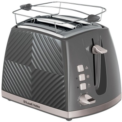 Тостер Russell Hobbs GrooWe 2 Slice 850Вт, підігрів, розморожування, пластик, сірий (26392-56) Тостер Russell Hobbs GrooWe 2 Slice 850Вт, підігрів, розморожування, пластик, сірий (26392-56)