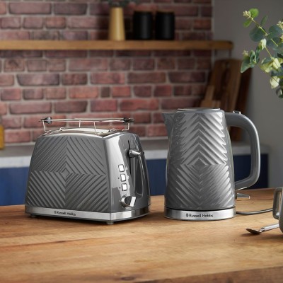 Тостер Russell Hobbs GrooWe 2 Slice 850Вт, підігрів, розморожування, пластик, сірий (26392-56) Тостер Russell Hobbs GrooWe 2 Slice 850Вт, підігрів, розморожування, пластик, сірий (26392-56)