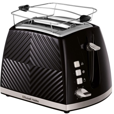 Тостер Russell Hobbs GrooWe 2 Slice 850Вт, підігрів, розморожування, пластик, чорний (26390-56) Тостер Russell Hobbs GrooWe 2 Slice 850Вт, підігрів, розморожування, пластик, чорний (26390-56)