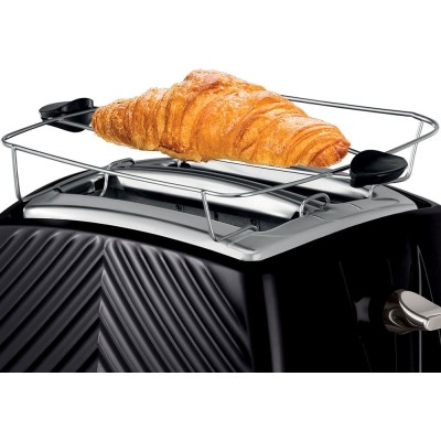 Тостер Russell Hobbs GrooWe 2 Slice 850Вт, підігрів, розморожування, пластик, чорний (26390-56) Тостер Russell Hobbs GrooWe 2 Slice 850Вт, підігрів, розморожування, пластик, чорний (26390-56)
