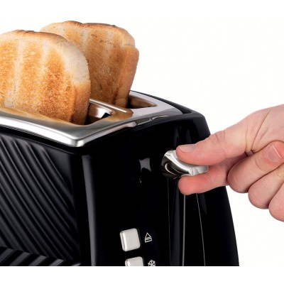 Тостер Russell Hobbs GrooWe 2 Slice 850Вт, підігрів, розморожування, пластик, чорний (26390-56) Тостер Russell Hobbs GrooWe 2 Slice 850Вт, підігрів, розморожування, пластик, чорний (26390-56)