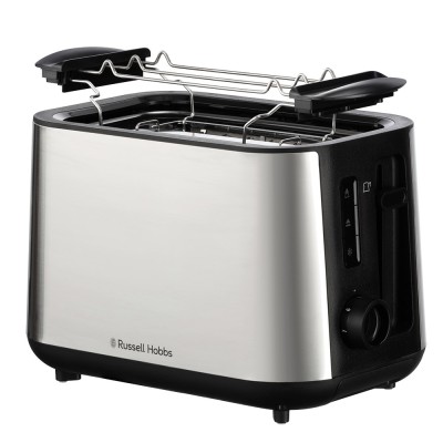 Тостер Russell Hobbs Heaton, нержав., підігрів,разморозка, чорний+нерж (27390-56) Тостер Russell Hobbs Heaton, нержав., підігрів,разморозка, чорний+нерж (27390-56)