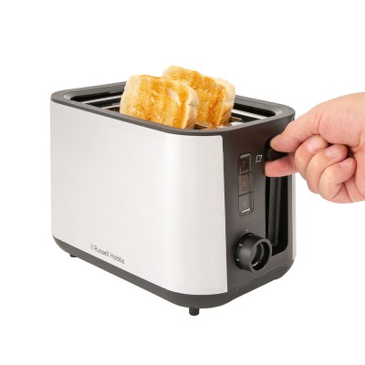Тостер Russell Hobbs Heaton, нержав., підігрів,разморозка, чорний+нерж (27390-56) Тостер Russell Hobbs Heaton, нержав., підігрів,разморозка, чорний+нерж (27390-56)