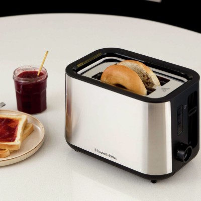 Тостер Russell Hobbs Heaton, нержав., підігрів,разморозка, чорний+нерж (27390-56) Тостер Russell Hobbs Heaton, нержав., підігрів,разморозка, чорний+нерж (27390-56)