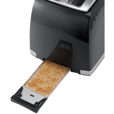 Тостер Russell Hobbs Honeycomb 850Вт, широкі слоти, пластик, чорний (26061-56) Тостер Russell Hobbs Honeycomb 850Вт, широкі слоти, пластик, чорний (26061-56)