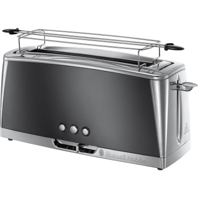 Тостер Russell Hobbs Luna Moonlight 1420Вт, довгі слоти, підігрів, розморожування, метал, сірий (23251-56) Тостер Russell Hobbs Luna Moonlight 1420Вт, довгі слоти, підігрів, розморожування, метал, сірий (23251-56)