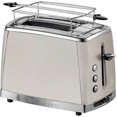 Тостер Russell Hobbs Luna Stone 2 Slice, 1550Вт, нержавіюча сталь+ пластик, підігрів, розморожування, бежевий (26970-56) Тостер Russell Hobbs Luna Stone 2 Slice, 1550Вт, нержавіюча сталь+ пластик, підігрів, розморожування, бежевий (26970-56)