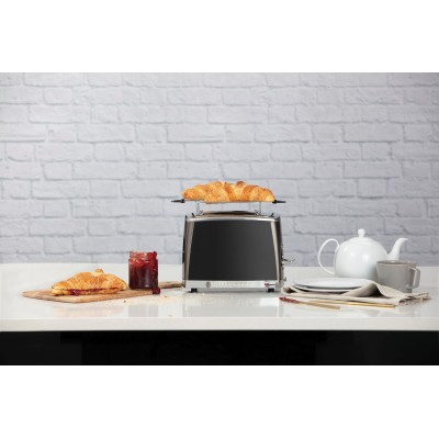 Тостер Russell Hobbs Matte Black 2 Slice, 1550Вт, нержавіюча сталь, підігрів, розморожування, чорний (26150-56) Тостер Russell Hobbs Matte Black 2 Slice, 1550Вт, нержавіюча сталь, підігрів, розморожування, чорний (26150-56)