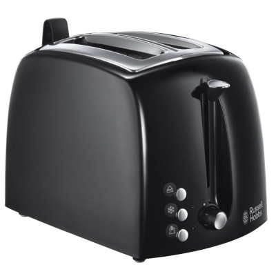Тостер Russell Hobbs Textures 850Вт, пластик, чорний (22601-56) Тостер Russell Hobbs Textures 850Вт, пластик, чорний (22601-56)