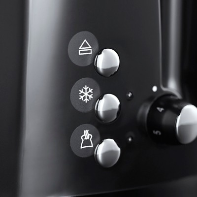Тостер Russell Hobbs Textures 850Вт, пластик, чорний (22601-56) Тостер Russell Hobbs Textures 850Вт, пластик, чорний (22601-56)