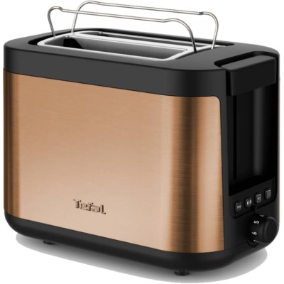 Тостер Tefal Coppertinto 850Вт, розморожування, метал, бронзовий (TT430G10) Тостер Tefal Coppertinto 850Вт, розморожування, метал, бронзовий (TT430G10)