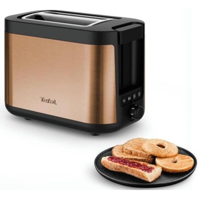 Тостер Tefal Coppertinto 850Вт, розморожування, метал, бронзовий (TT430G10) Тостер Tefal Coppertinto 850Вт, розморожування, метал, бронзовий (TT430G10)