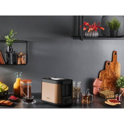 Тостер Tefal Coppertinto 850Вт, розморожування, метал, бронзовий (TT430G10) Тостер Tefal Coppertinto 850Вт, розморожування, метал, бронзовий (TT430G10)