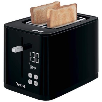 Тостер Tefal Digital 850Вт, LED дисплей, пластик, чорний (TT640810) Тостер Tefal Digital 850Вт, LED дисплей, пластик, чорний (TT640810)