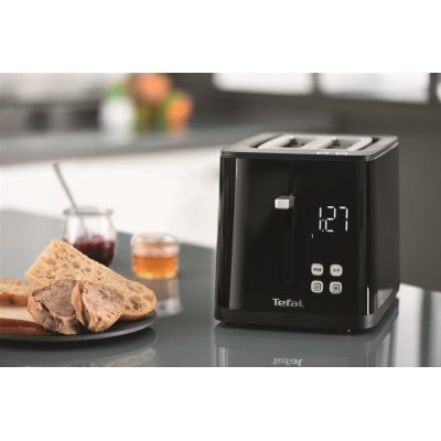Тостер Tefal Digital 850Вт, LED дисплей, пластик, чорний (TT640810) Тостер Tefal Digital 850Вт, LED дисплей, пластик, чорний (TT640810)