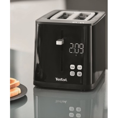 Тостер Tefal Digital 850Вт, LED дисплей, пластик, чорний (TT640810) Тостер Tefal Digital 850Вт, LED дисплей, пластик, чорний (TT640810)