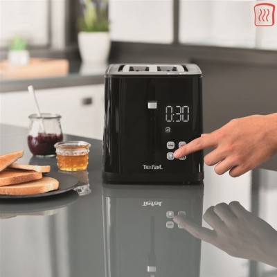 Тостер Tefal Digital 850Вт, LED дисплей, пластик, чорний (TT640810) Тостер Tefal Digital 850Вт, LED дисплей, пластик, чорний (TT640810)