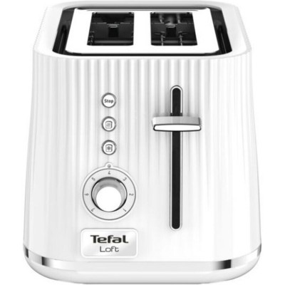 Тостер Tefal Loft 850Вт, пластик, білий (TT761138)