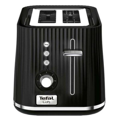 Тостер Tefal Loft 850Вт, розморожування, пластик, чорний (TT761838) Тостер Tefal Loft 850Вт, розморожування, пластик, чорний (TT761838)