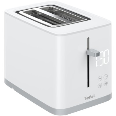 Тостер Tefal Sense 850Вт, LED дисплей, метал/пластик, білий (TT693110) Тостер Tefal Sense 850Вт, LED дисплей, метал/пластик, білий (TT693110)