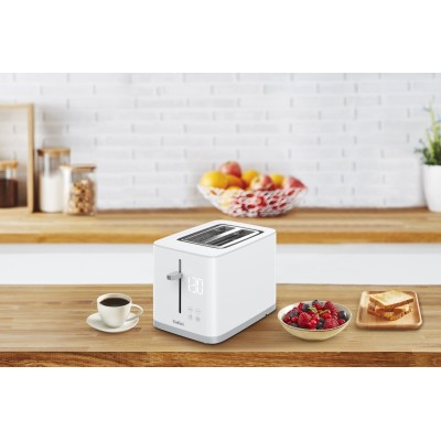 Тостер Tefal Sense 850Вт, LED дисплей, метал/пластик, білий (TT693110) Тостер Tefal Sense 850Вт, LED дисплей, метал/пластик, білий (TT693110)
