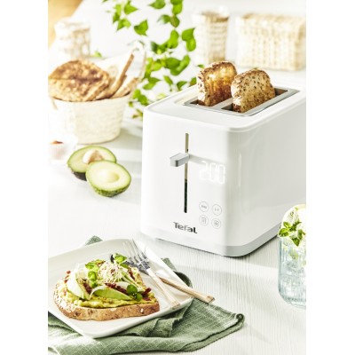 Тостер Tefal Sense 850Вт, LED дисплей, метал/пластик, білий (TT693110) Тостер Tefal Sense 850Вт, LED дисплей, метал/пластик, білий (TT693110)
