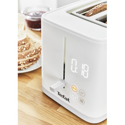 Тостер Tefal Sense 850Вт, LED дисплей, метал/пластик, білий (TT693110) Тостер Tefal Sense 850Вт, LED дисплей, метал/пластик, білий (TT693110)