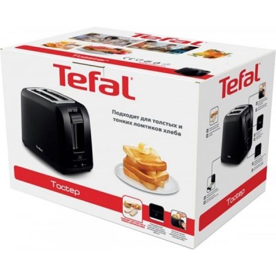 Тостер Tefal Vita 800Вт, пластик, чорний (TT1A1830)